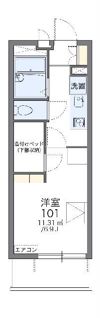 レオパレスさざんかの間取り画像