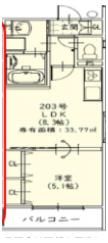 クリエオーレ螢池Ⅱの間取り画像