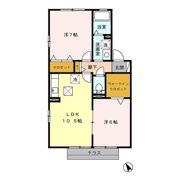 メゾンはなみずき Aの間取り画像
