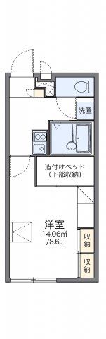 レオパレスヴィルドミールの間取り画像