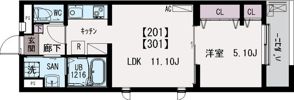 BLAN URAWAの間取り画像