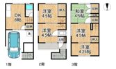 四ノ宮小金塚 貸家の間取り画像
