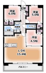 パークホームズLaLa門真の間取り画像
