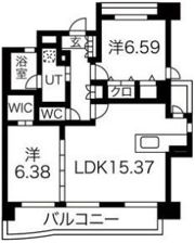 パラシオン西新の間取り画像