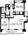 パラシオン西新の間取り画像