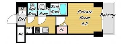 City Lux Namba South（旧ラグゼナなんば南）の間取り画像