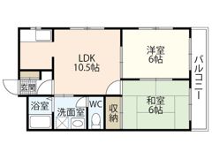 第二ハイツ東青崎の間取り画像