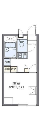 レオパレスハーベストの間取り画像