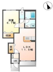 ディアコート・Sの間取り画像