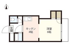 パル翠町(シングル)の間取り画像