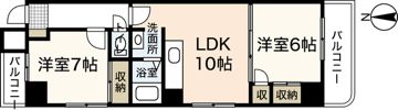 サニーコート城北通りの間取り画像