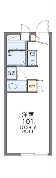 レオパレスソレイユの間取り画像