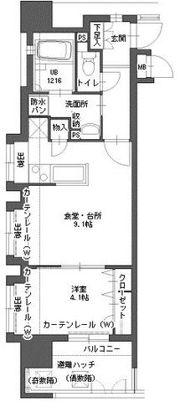 アクタス博多Vタワーの間取り画像