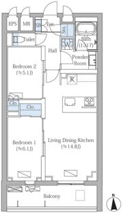 MOCXION PREMIUM四谷大京町の間取り画像