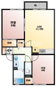 プレミール竹松本町の間取り画像