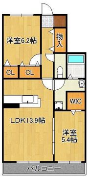 レジアス三ヶ森の間取り画像