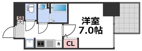プレサンス心斎橋レヨンの間取り画像