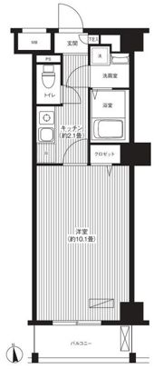 孔雀坂レジデンスの間取り画像