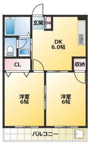 イカリハイツの間取り画像