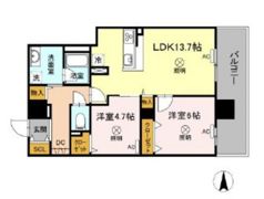 TWIN TOWERS AZUKIの間取り画像
