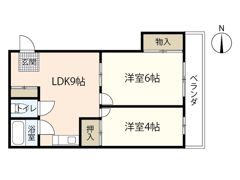 飯田コーポラスの間取り画像