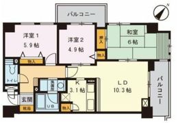 ユーキャッスルの間取り画像