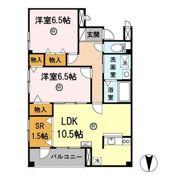メゾンシャルムの間取り画像