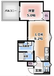 クリエオーレ常盤町の間取り画像