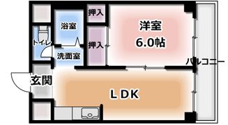 シャガール豊中の間取り画像