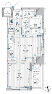 デュオ・スカーラ田原町の間取り画像