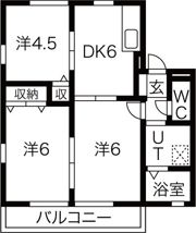 エルハイムDの間取り画像