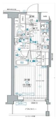 パレステージ六町Ⅳの間取り画像