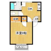 桂コーポWESTの間取り画像