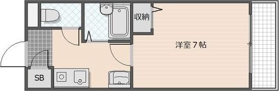 シャトレ豊津Iの間取り画像
