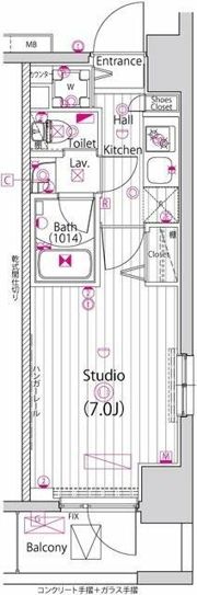 ガーラ・リバースクエア横濱南の間取り画像