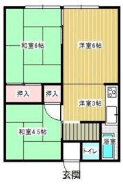 福澤コーポの間取り画像