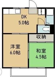コーポ山陽の間取り画像