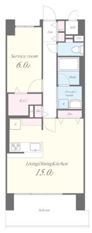 ラ フェリーチェ難波の間取り画像
