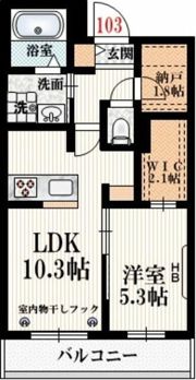 カデンツァ羽根木の間取り画像