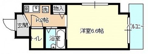 スカイハイツ中央の間取り画像