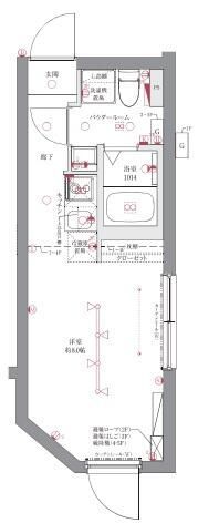 MAXIV CROS門前仲町の間取り画像