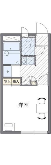 レオパレスラフィーナの間取り画像