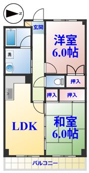 ノーブルナガシマの間取り画像