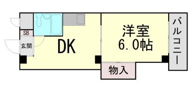 シンエーハイツ六甲道の間取り画像