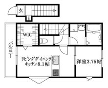 GALLERY HOUSE米湊 A棟の間取り画像