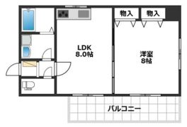 パシフィック神戸桜筋北館の間取り画像