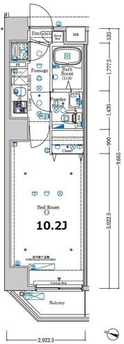 XEBEC日暮里の間取り画像
