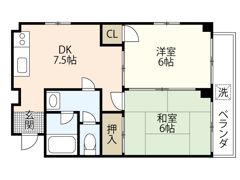 福本ビル（宇品御幸）の間取り画像
