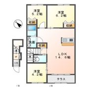 EXCEL・I弐番館（エクセルアイニバンカン）の間取り画像