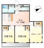 ハイツニュータウンAの間取り画像